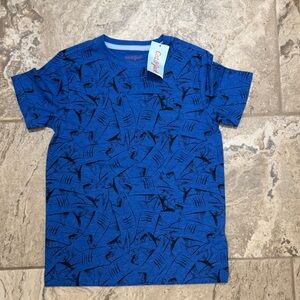NWT size large Cat &Jack Blue Shark Print Shirt